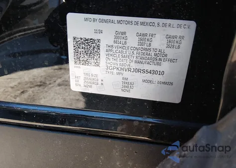 2024 Honda Prologue Ex from USA, damaged, VIN 3GPKHVRJ0RS543010